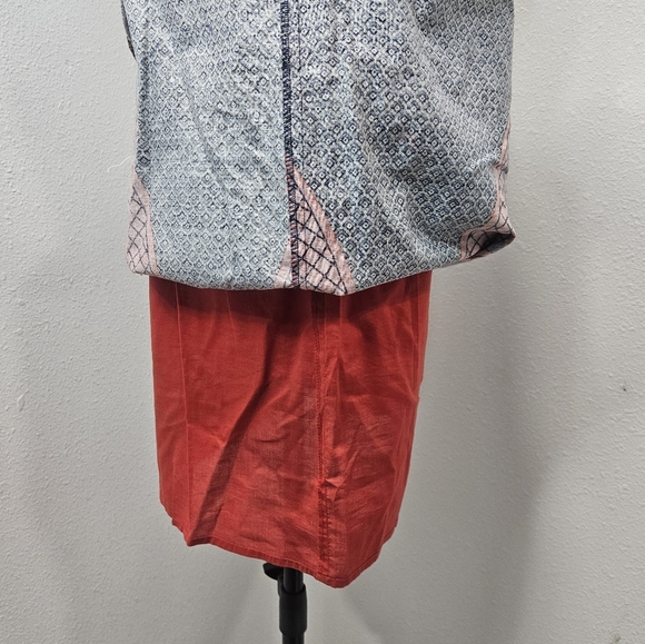 Burlapp  Wrap Bodice Banded Waist Dress Stunning Chic Mod Designer Small - Picture 7 of 9